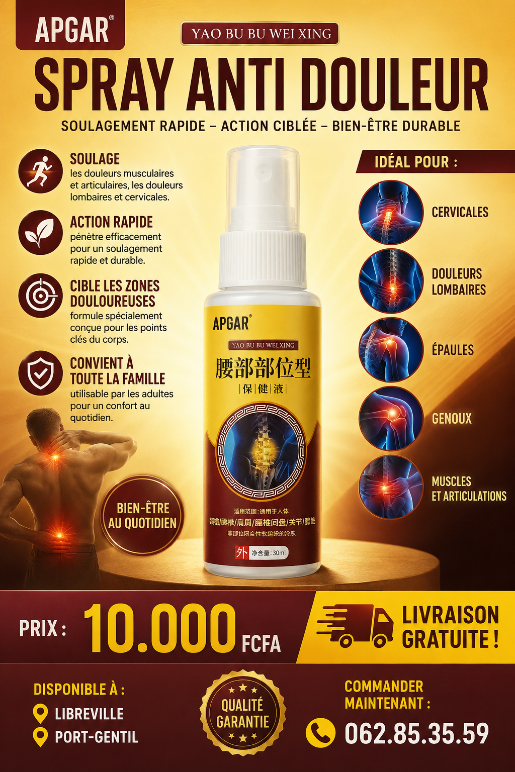 Spray Anti-Douleur APGAR